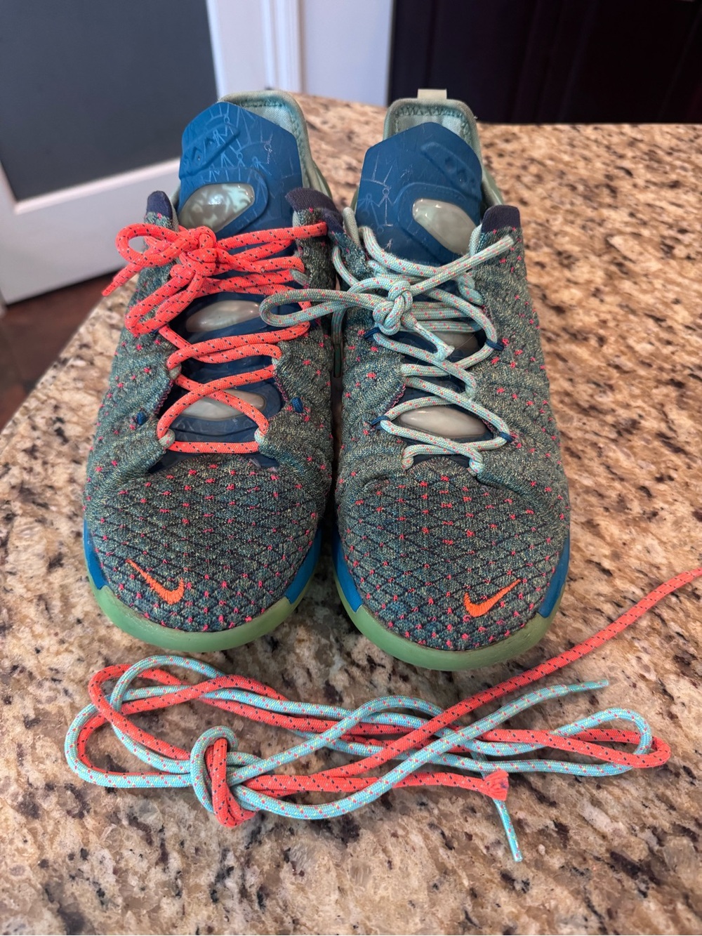 Nike Kids Multicolor Knit Sneakers - Teal, Coral, Mint